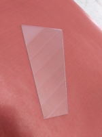 glas voor aluminium tuinverlichting Hoogte 23.50cm