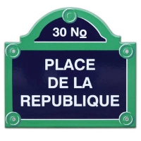Straatnaambord Paris