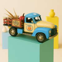 Truck van metaal pompoen